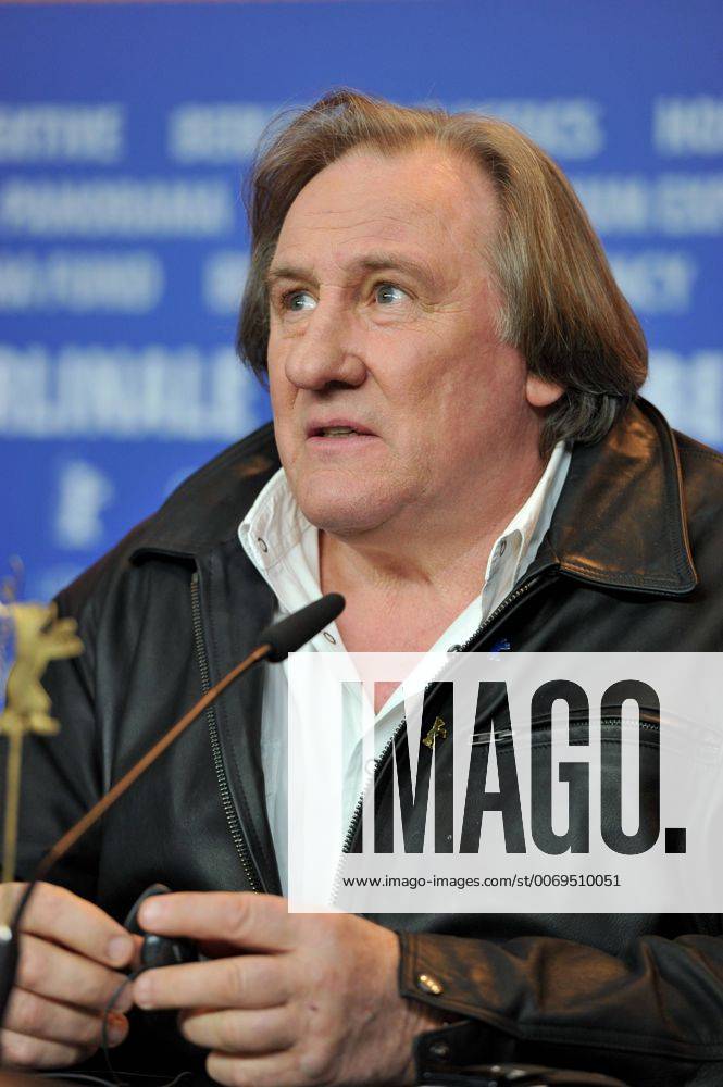 66th Berlin International Film Festival. . Photocall film Saint Amour . Pictured: Gerard Depardieu CamillaxMorandi