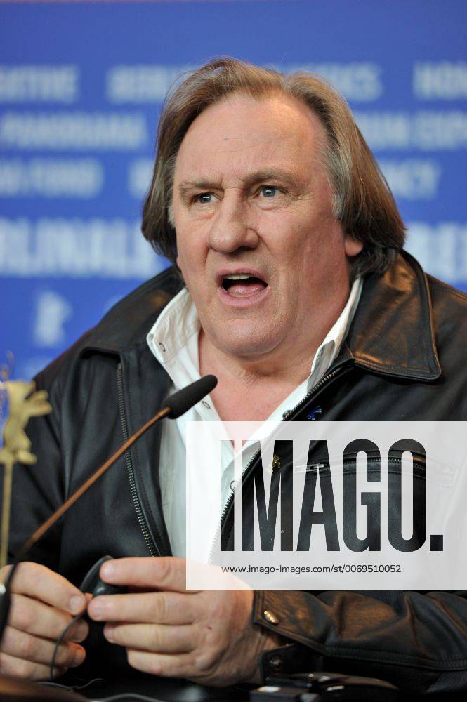 66th Berlin International Film Festival. . Photocall film Saint Amour . Pictured: Gerard Depardieu CamillaxMorandi