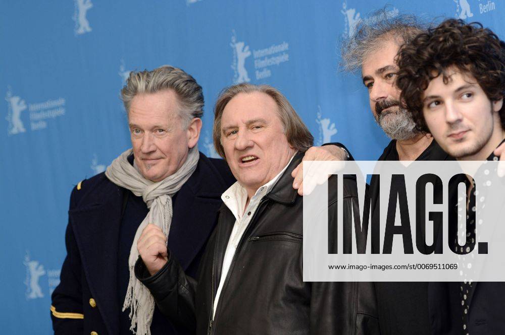 Benoit Delepine, Gerard Depardieu, Gustave Kervern and Vincent Lacoste during the Saint Amour photocall at the 66th Berlin International Film Festival Berlinale 2016 on February 19, 2016 in Berlin, Germany. Foto:xC.xNiehausx xFuturexImage
