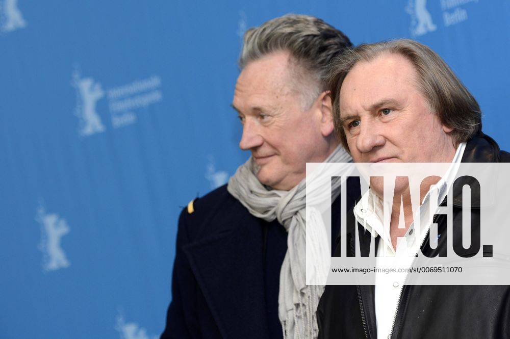 Benoit Delepine and Gerard Depardieu during the Saint Amour photocall at the 66th Berlin International Film Festival Berlinale 2016 on February 19, 2016 in Berlin, Germany. Foto:xC.xNiehausx xFuturexImage