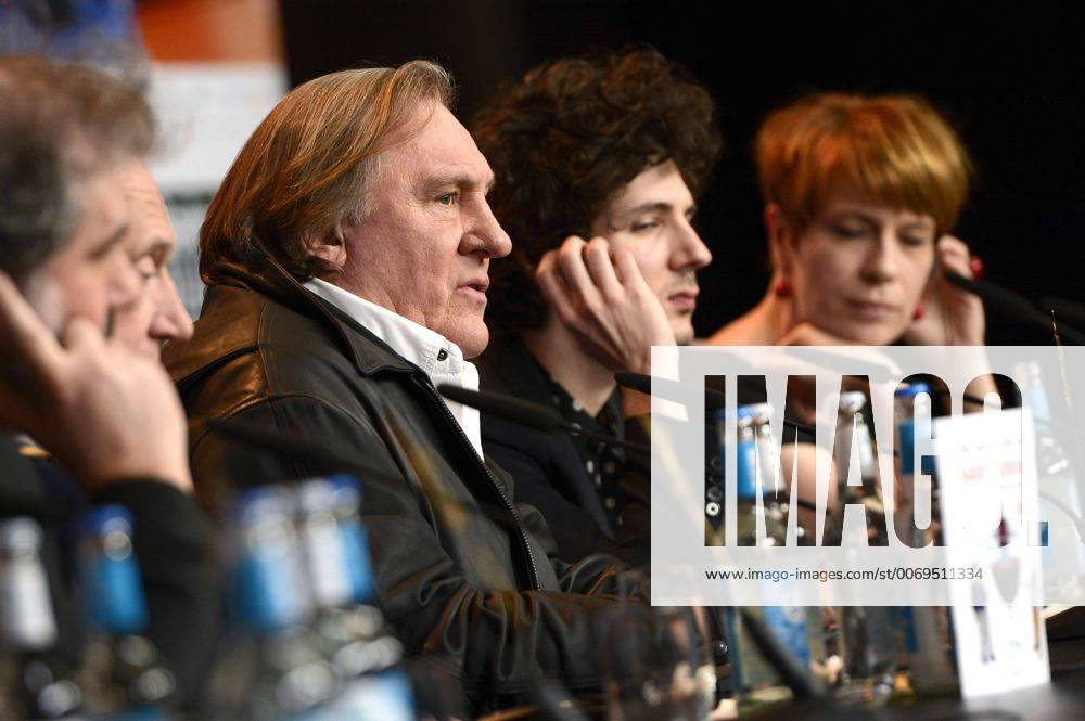 Gerard Depardieu and Vincent Lacoste during the Saint Amour press conference at the 66th Berlin International Film Festival Berlinale 2016 on February 19, 2016 in Berlin, Germany. Foto:xC.xNiehausx xFuturexImage