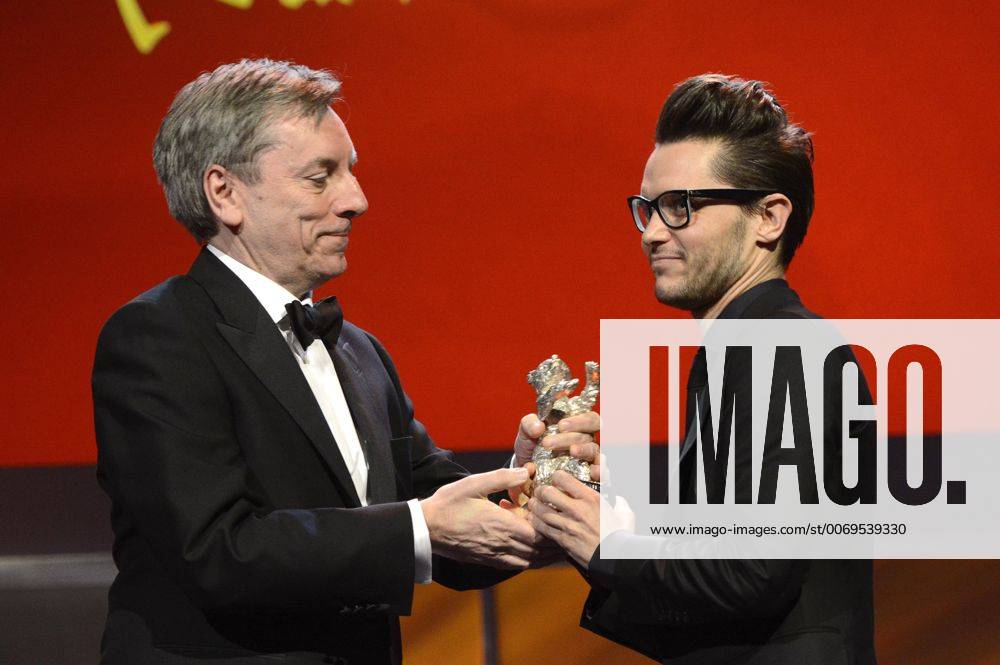 Nick James and Tomasz Wasilewski, winner of the Silver Bear for Best Script, at the Award Ceremony of the 66th Berlin International Film Festival Berlinale 2016 at Berlinale Palast on February 20, 2016 in Berlin, Germany. Foto:xC.xNiehausx xFuturexImage