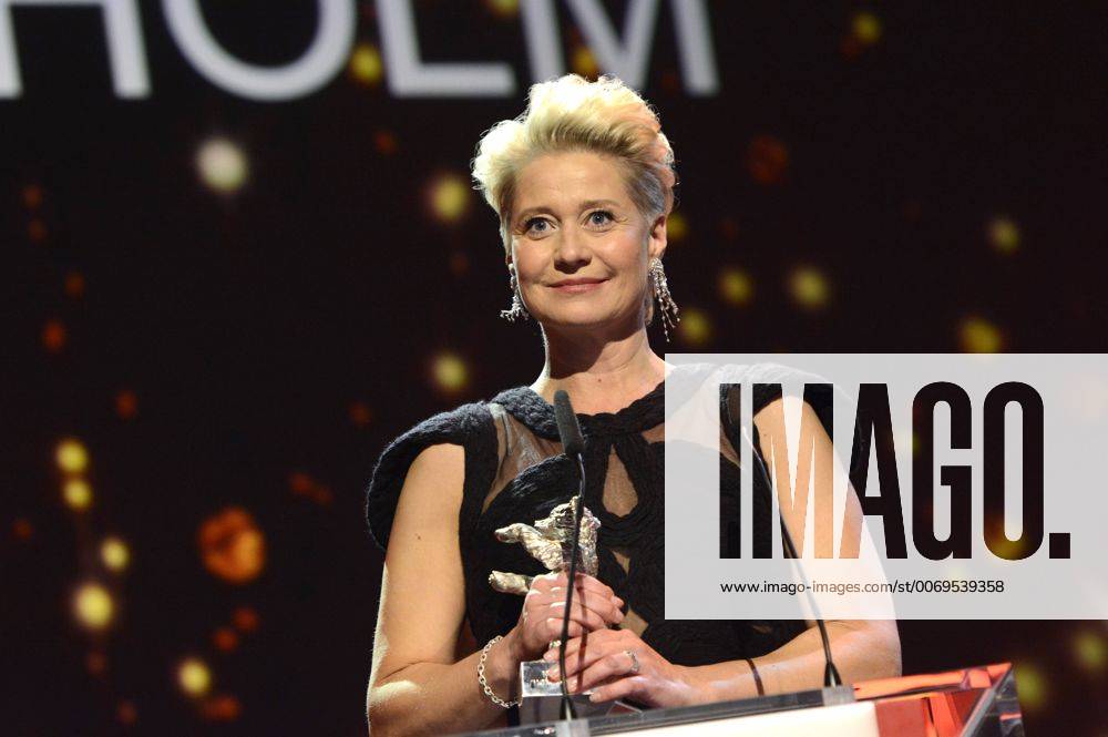 Trine Dyrholm, winner of the Silver Bear for Best Actress, at the Award Ceremony of the 66th Berlin International Film Festival Berlinale 2016 at Berlinale Palast on February 20, 2016 in Berlin, Germany. Foto:xC.xNiehausx xFuturexImage