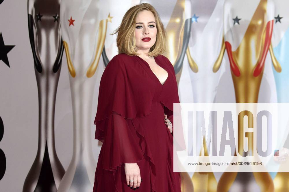 Adele bei den BRIT Awards 2016 in der O2 Arena. London, 24.02.2016 Adele Foto:xS.xFuturexImage
