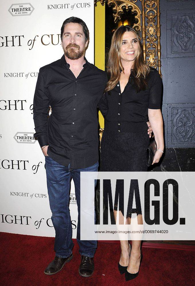 Christian Bale und seine Ehefrau Sibi Blazic bei der Knight Of Cups Kino Premiere am 1.03.2016 in Los Angeles Knight Of Cups Kinopremiere in Los Angeles, 2016