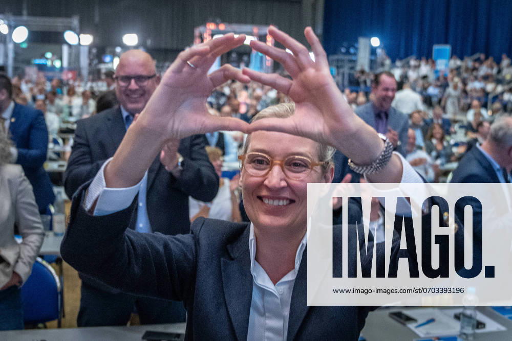 Alice Weidel, Federal Spokesperson AfD, after the election of her co-chair 15 Federal Party Conference AfD Alternative for Germany 2024 in Essen , Essen North Rhine-Westphalia Germany Grugahalle