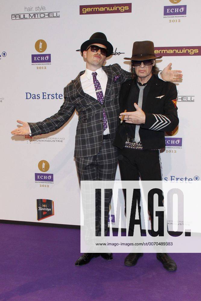 Jan Delay und Udo Lindenberg - Verleihuing des ECHO 2012 in der Hallen der Messe Berlin am 22.03.2012. Echo 2012