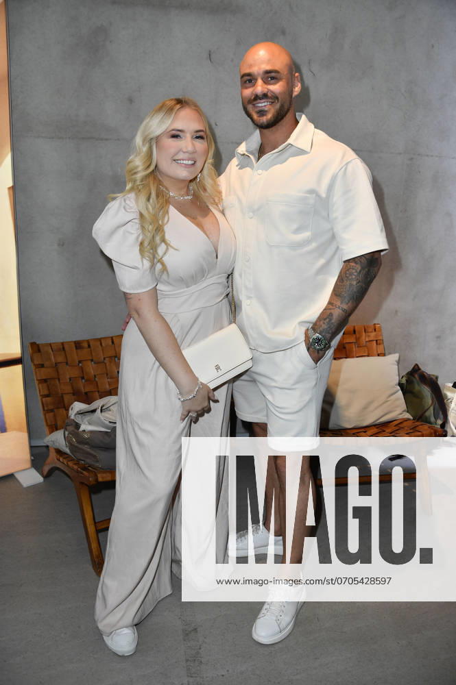 Marlisa Rudizo aka Mrs Marlisa with boyfriend Fabio F at the Mates Date Influencer Event at Berlin Fashion Week S S 2025 at Atelier Rooftop Berlin, 02 07 2024 Foto:xN.xKubelkax xFuturexImagex mates_4631
