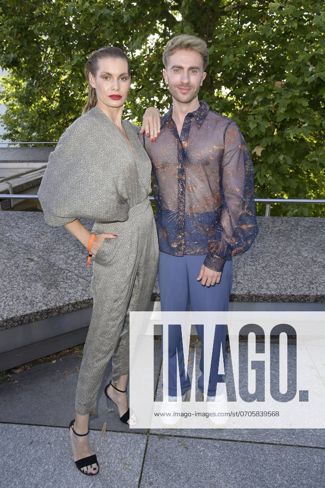 Rebecca Kunikowski and Felix Nieder at the Dawid Tomaszewski presentation and exhibition opening Excess In Elegance at Berlin Fashion Week S S 2025 at the Kunstgewerbemuseum Berlin, 03 07 2024 Foto:xF.xFuturexImagex tomaszewski_4729
