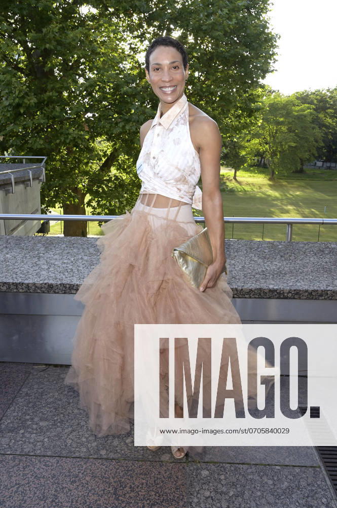 Annabelle Mandeng at the Dawid Tomaszewski presentation and exhibition opening Excess In Elegance at the Berlin Fashion Week S S 2025 at the Kunstgewerbemuseum Berlin, 03 07 2024 Foto:xF.xFuturexImagex tomaszewski_4788