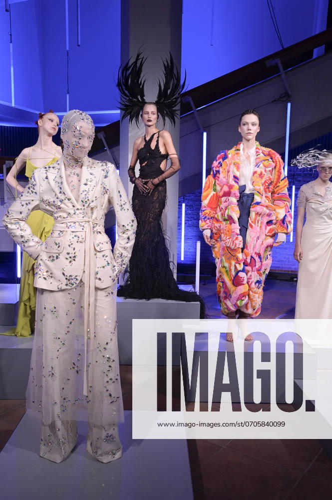 Models at the Dawid Tomaszewski presentation and exhibition opening Excess In Elegance at the Berlin Fashion Week S S 2025 at the Kunstgewerbemuseum Berlin, 03 07 2024 Foto:xF.xFuturexImagex tomaszewski_4800