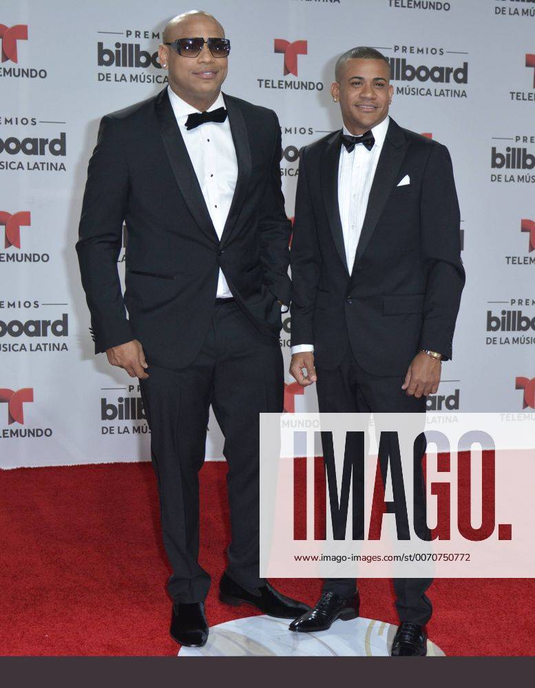 Latin celebrity Gente de Zona arrives at the 2016 Billboard Latin Music Awards and Show at the Bank United Center, University of Miami, Miami, Florida on April 28, 2016. MIA201604282015 GARYxIxROTHSTEIN