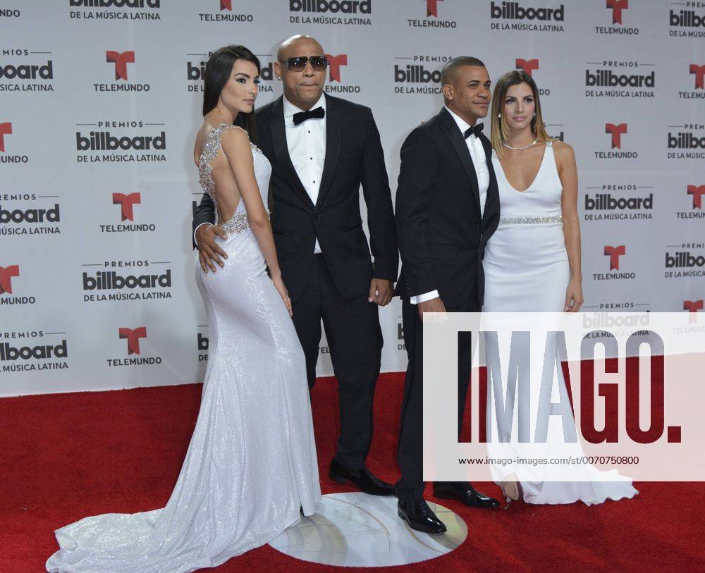 Latin celebrity Gente de Zona arrives at the 2016 Billboard Latin Music Awards and Show at the Bank United Center, University of Miami, Miami, Florida on April 28, 2016. MIA201604282016 GARYxIxROTHSTEIN