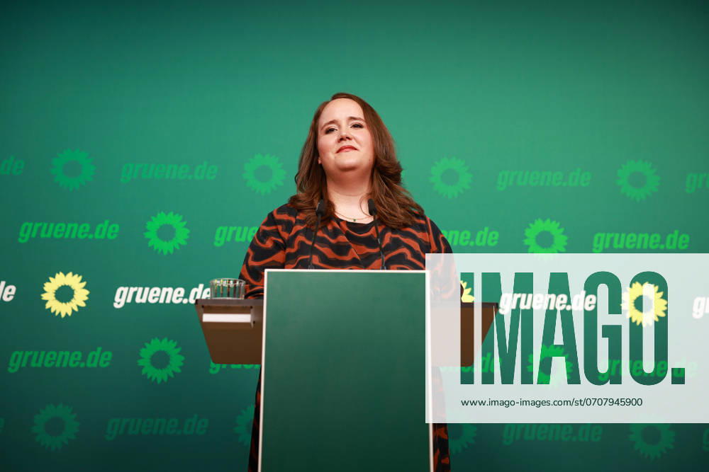 Ricarda Lang Alliance 90 The Greens Press conference in Berlin kreativmedia_240708_10