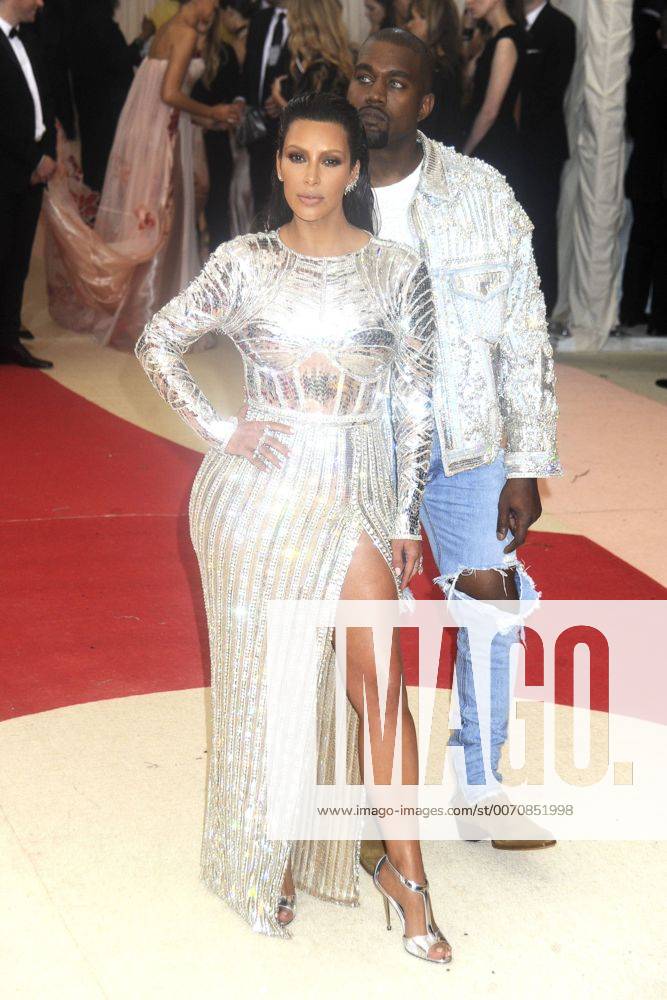 Kim Kardashian mit Ehemann Kanye West bei der Manus x Machina: Fashion in an Age of Technology Costume Institute Gala im Metropolitan Museum of Art. New York, 02.05.2016 Foto:xD.Tinex xFuturexImage