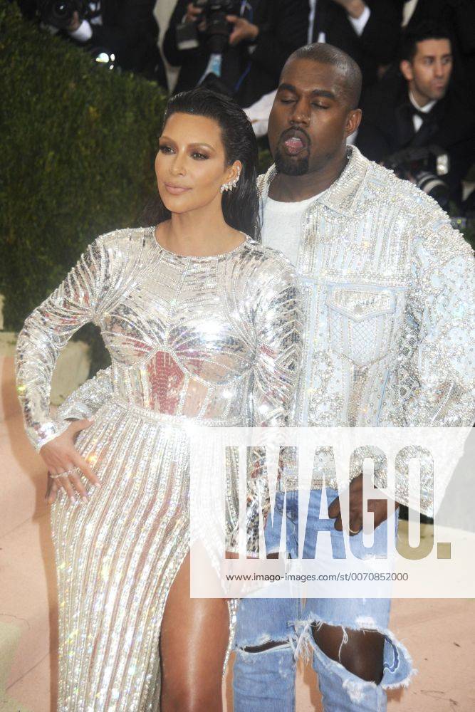 Kim Kardashian mit Ehemann Kanye West bei der Manus x Machina: Fashion in an Age of Technology Costume Institute Gala im Metropolitan Museum of Art. New York, 02.05.2016 Foto:xD.Tinex xFuturexImage