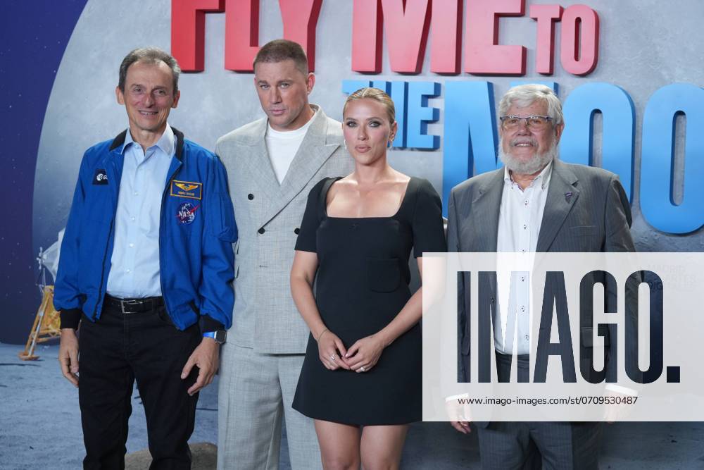 Actors Scarlett Johansson and Channing Tatum at photocall for premiere film Fly me the moon in Madrid on Thursday, 11 July 2024. Cordon Press