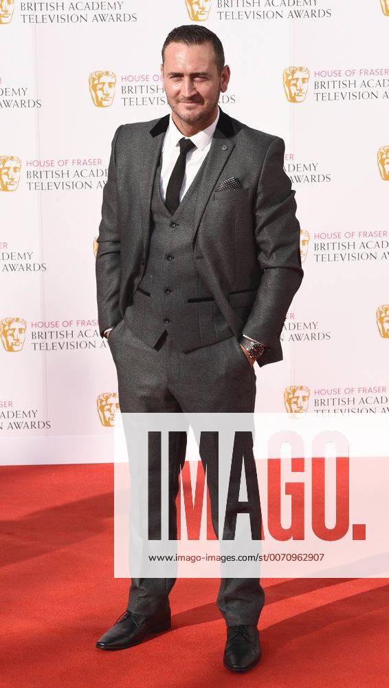 The House Of Fraser BAFTA TV Awards 2016 London, UK. Will Mellor at at The House Of Fraser BAFTA TV Awards held at Royal Festival Hall, Bellvedere Road, Southbank, London on Sunday 8 May 2016. LMK392 -60273-090516