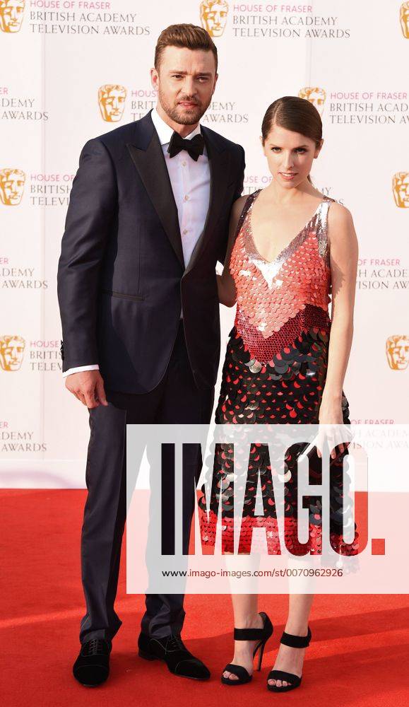 The House Of Fraser BAFTA TV Awards 2016 London, UK. Justin Timberlake and Anna Kendrick at The House Of Fraser BAFTA TV Awards held at Royal Festival Hall, Bellvedere Road, Southbank, London on Sunday 8 May 2016. LMK392 -60273-090516