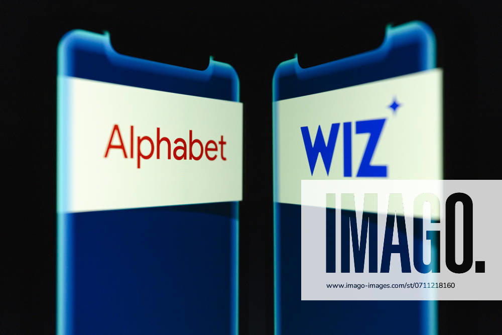 Alphabet and Wiz logos displayed on smartphone. Google parent Alphabet is in advanced talks to acquire cybersecurity firm Wiz for roughly $23 billion, The Wall Street Journal reported Sunday, citing people familiar with the matter. Asuncion Paraguay - ZUMAc217 20240714_zip_c217_001