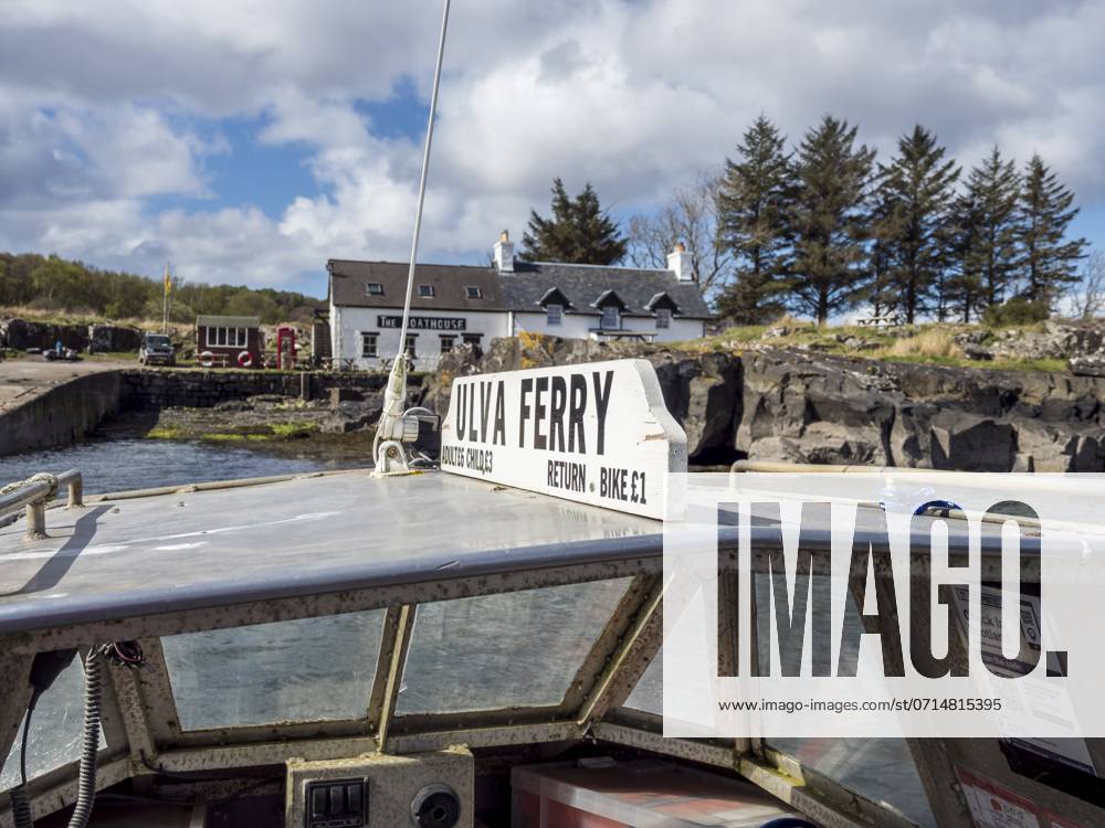 Local Boat Transport from Isle of Mull to Isle of Ulva, Transport of Persons only, Scotland, UK