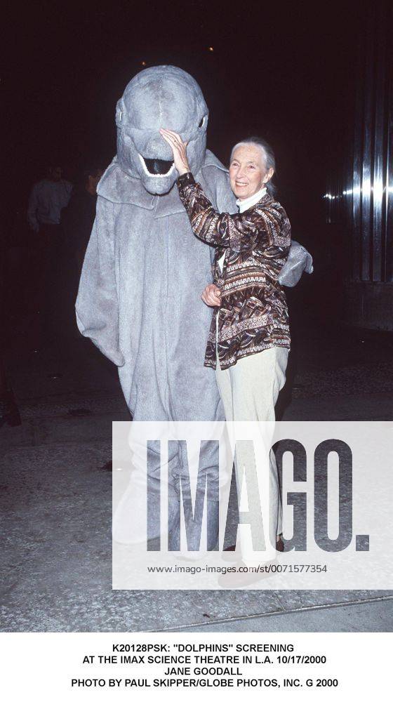 IMAGO ICONS: Jane Goodall Jan. 1, 2011 - K20128PSK: DOLPHINS SCREENING .AT THE IMAX SCIENCE THEATRE IN L.A. 10 17 2000.JANE GOODALL . PAUL SKIPPER G 2000 - ZUMAg49_