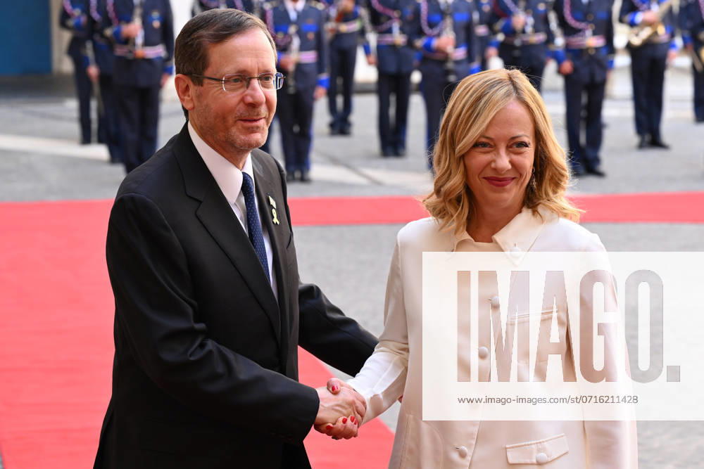 News - Meeting with the President of the State of Israel The Prime Minister, Giorgia Meloni, meets the President of the State of Israel, Isaac Herzog, at Palazzo Chigi. on July 215 2024 in Rome, Italy. Rome Palazzo Chigi Italy