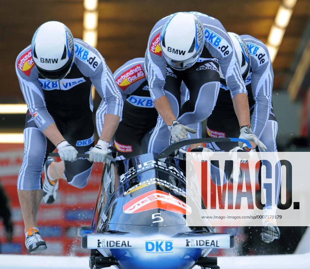 Bobsport WC 4er Herren Innsbruck: - 16.01.2011 - GER 3: Thomas FLORSCHÜTZ, Ronny LISTNER, Kevin KUSKE, Andreas BARUCHA