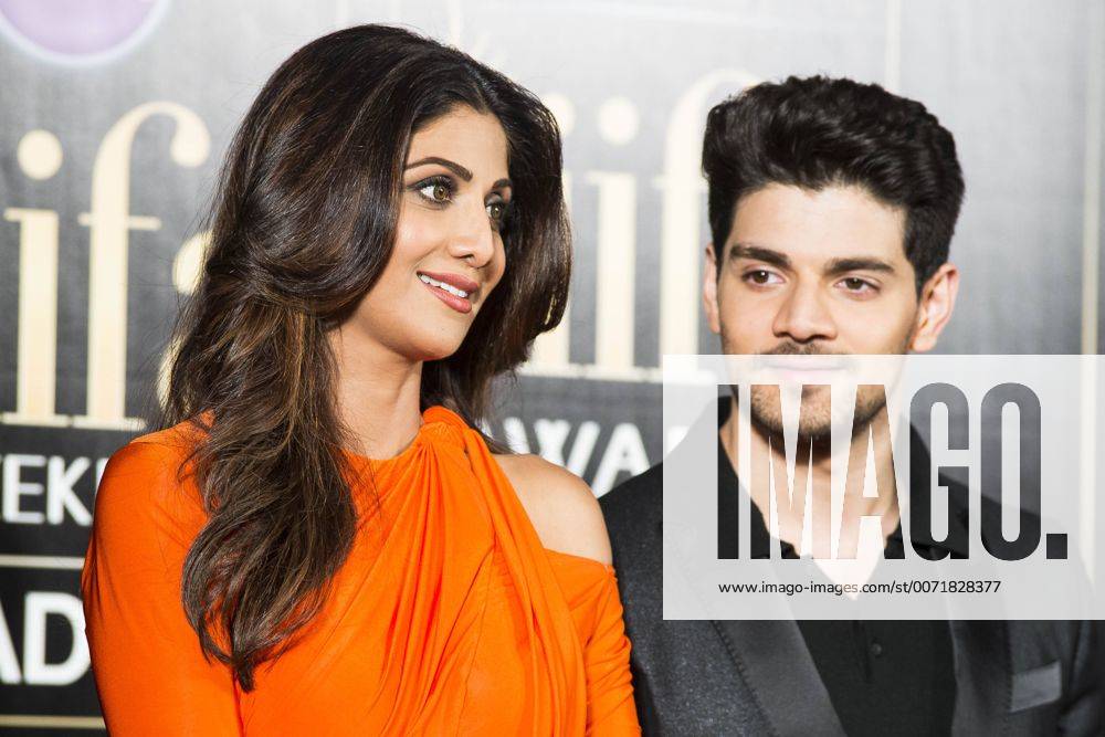 Verleihung der Bollywood Oscars in Madrid Indian actress Shilpa Shetty and indian actor Sooraj Pancholi during the presentation of the IIFA Awards in Madrid. June 23, 2016. (20160623041)