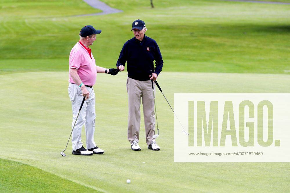 Castlebar, Mayo, Ireland - U.S. Vice President Joe Biden joins Irish Taoiseach Enda Kenny in a round of golf at Castlebar Golf Club June 23, 2016 in Castlebar, County Mayo, Ireland. Castlebar Ireland - ZUMAp138