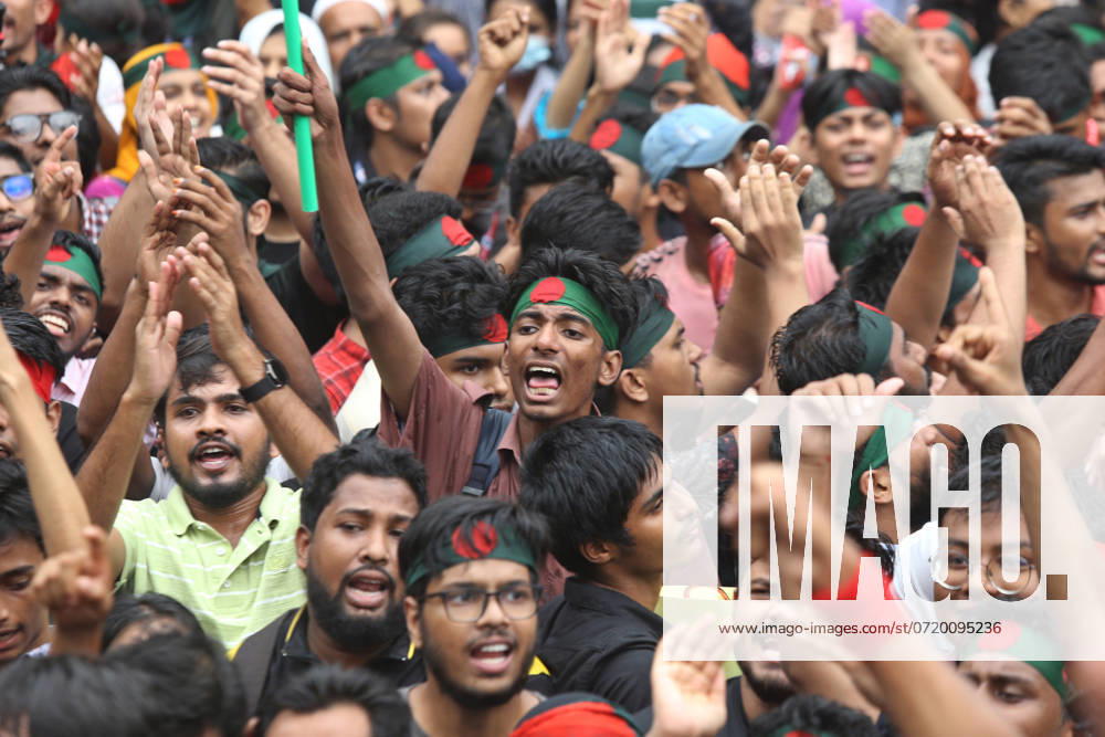 Anti-Discrimination Student Movement held a rally at Central Shaheed Minar in Dhaka on August 3, 2024, to demand justice for the victims killed in the recent countrywide violence during anti-quota protests. Student leaders rallied Bangladeshis on August 3 for a nationwide civil disobedience campaign as Prime Minister Sheikh Hasina s government weathered a worsening backlash over a deadly police crackdown on protesters. Dhaka Bangladesh - ZUMAr336 20240803_zip_r336_043