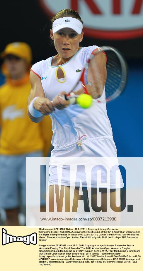 Samantha Stosur, AUSTRALIA, playing the third round of the 2011 Australian Open women s singles championships in Melbourne, 22 01 2011 -