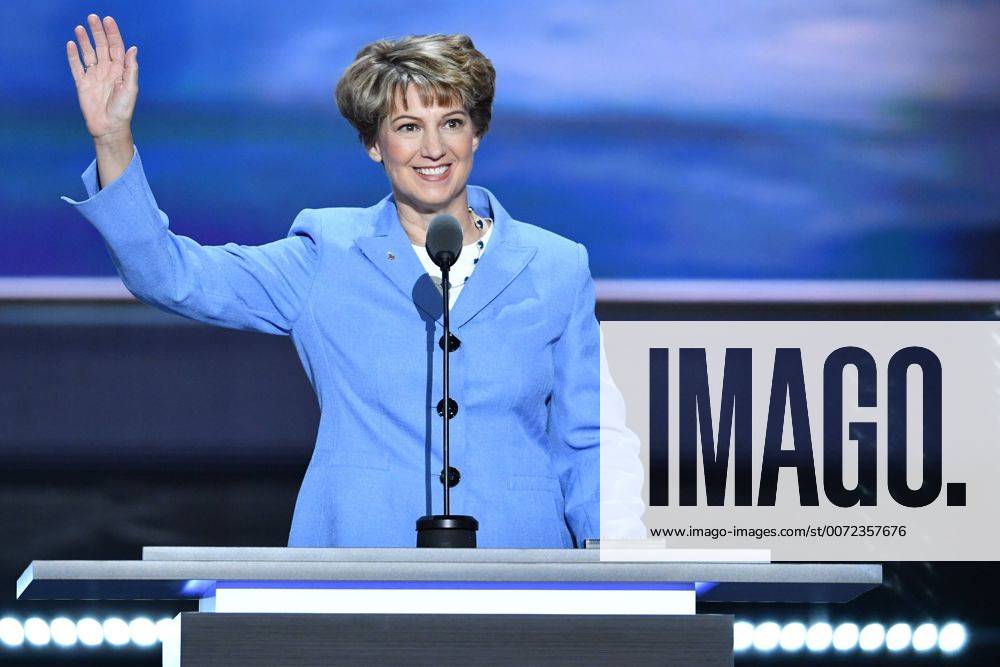 Retired NASA astronaut, Col. Eileen Collins, speaks on day three of the Republican National Convention at Quicken Loans Arena in Cleveland, Ohio on July 20, 2016. Donald Trump will formally accept the Republican Party s nomination for President on Thursday night July 21st. CLE20160720516 KEVINxDIETSCH