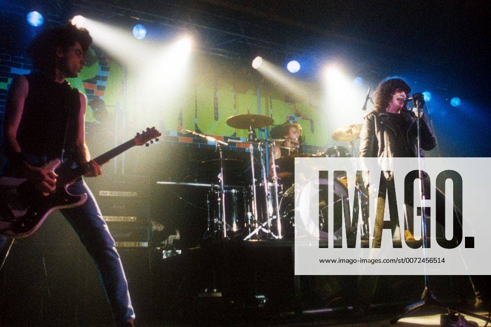 Ramones, Konzert in Berlin, v.li.: Johnny, Marky und Joey Ramone