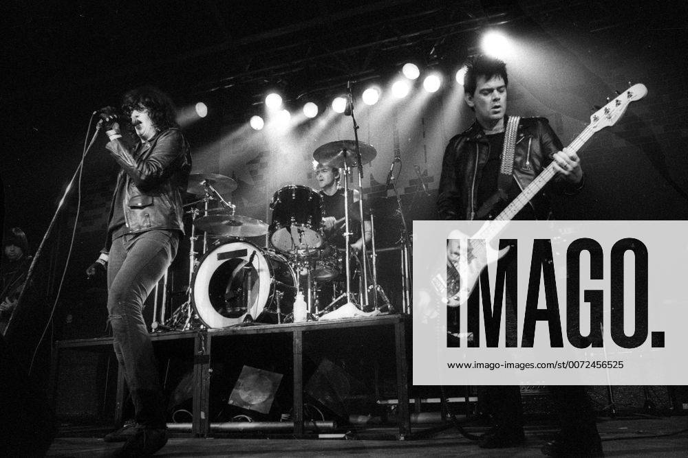 Ramones Konzert in Berlin, v.li.: Joey, Marky und Dee Dee Ramone