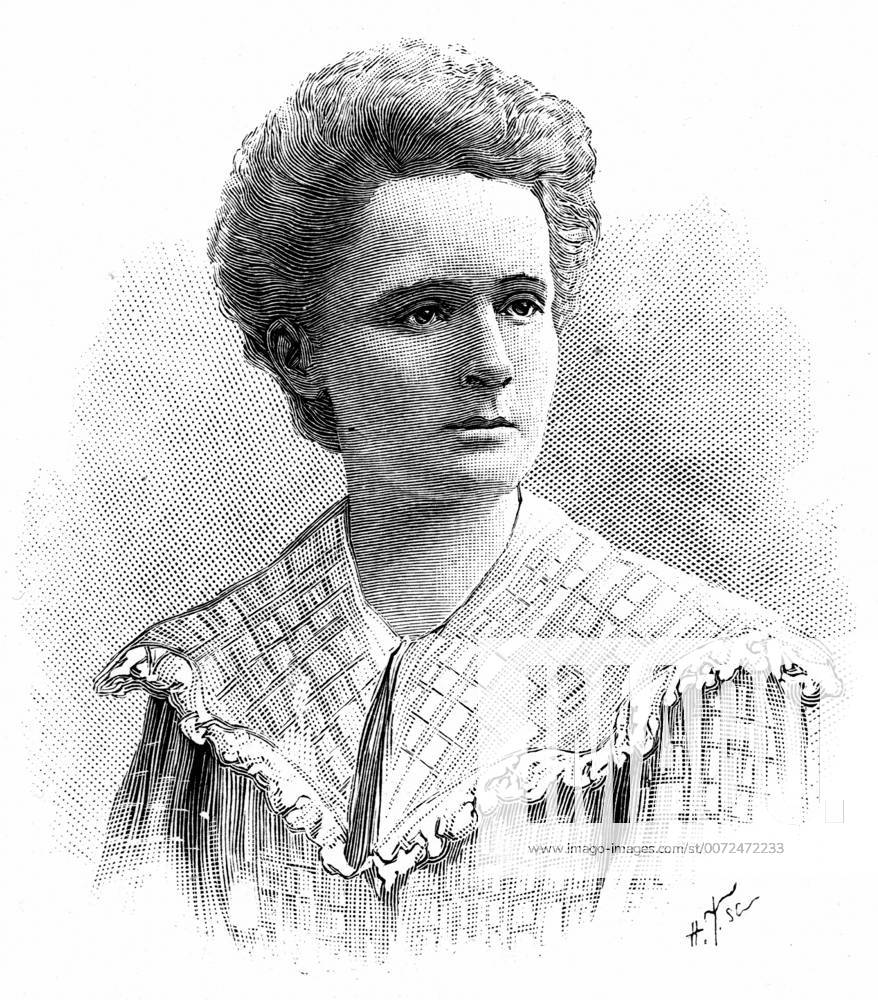 IMAGO ICONS: Marie Curie Marie Sklodowska Curie (1867-1934) Polish-born French physicist. Engraving published 1904 WHA !ACHTUNG AUFNAHMEDATUM GESCHÄTZT!