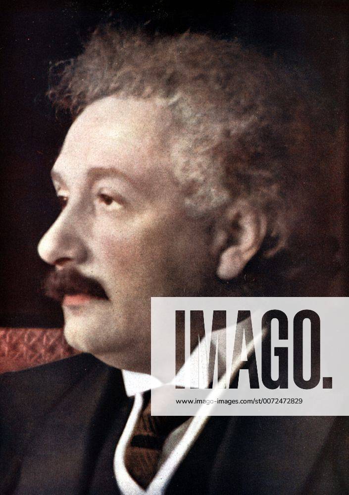 Albert Einstein (1879-1955) German-Swiss-American mathematician and physicist. Tinted photograph c1925 WHA !ACHTUNG AUFNAHMEDATUM GESCHÄTZT!
