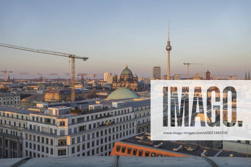 Germany, Berlin, elevated city view at evening twilight PVCF000856