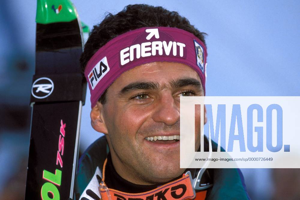 Alberto Tomba (Italien) Alpiner Skilauf Herren Weltcup 1993 1994, Welt-Cup, Worldcup, World, WC, Skisport, Ski Alpin, Riesenslalom Porträt Val d Isere