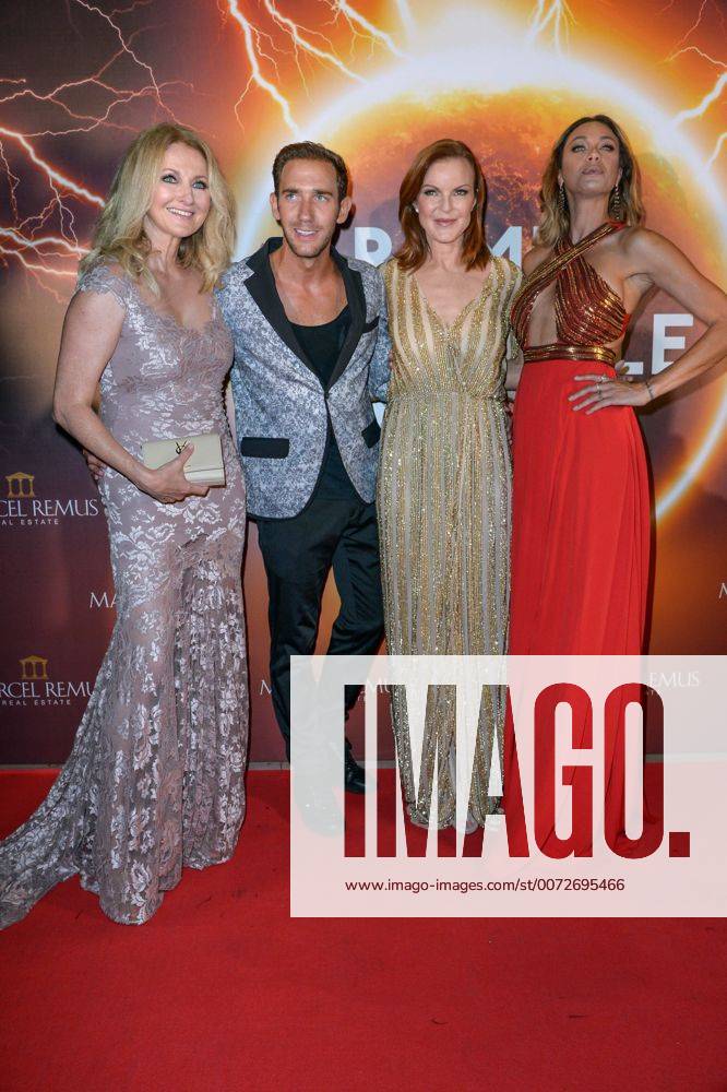 Spain: Remus Lifestyle Night in Palma Frauke Ludowig, Marcel Remus, Marcia Cross and Lilly Becker attends the Remus Lifestyle Night 2016 at Varadero Bar. MichaelxTimmxUPDATEx xPacificxPress