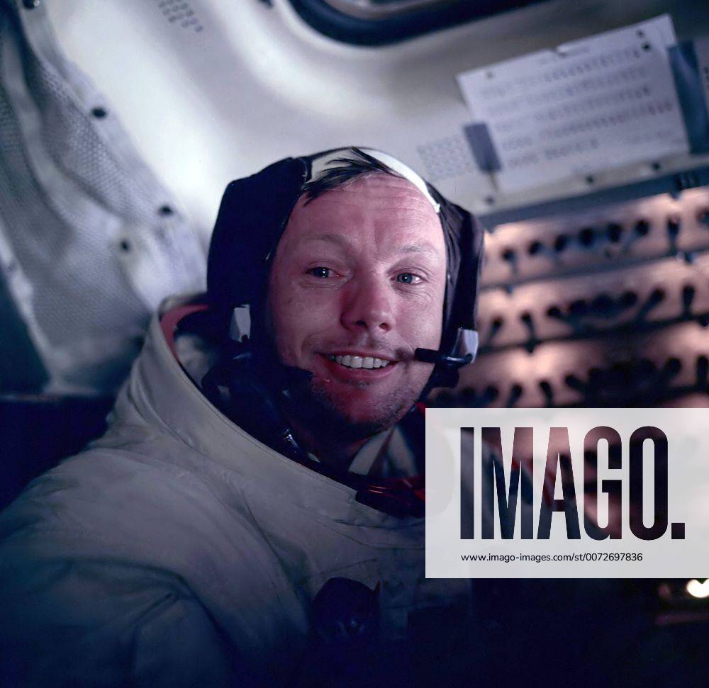 Photograph of Astronaut Neil Armstrong during the Apollo 11 space mission. Dated 1969 WHA !ACHTUNG AUFNAHMEDATUM GESCHÄTZT!