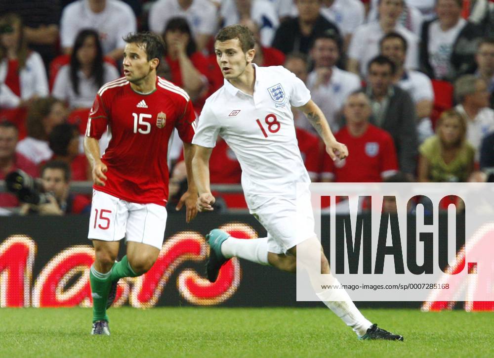 Football - International Friendly - England v Hungary Jack Wilshere (R) of England at Wembley Stadium.