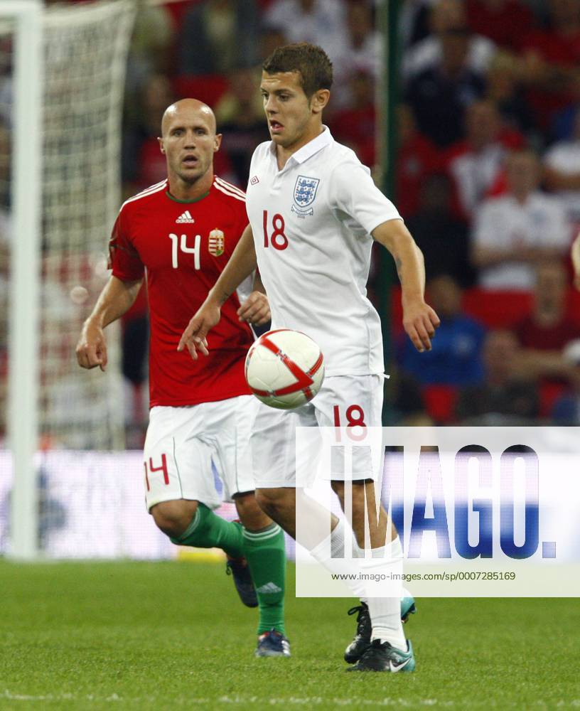Football - International Friendly - England v Hungary Jack Wilshere (R) of England