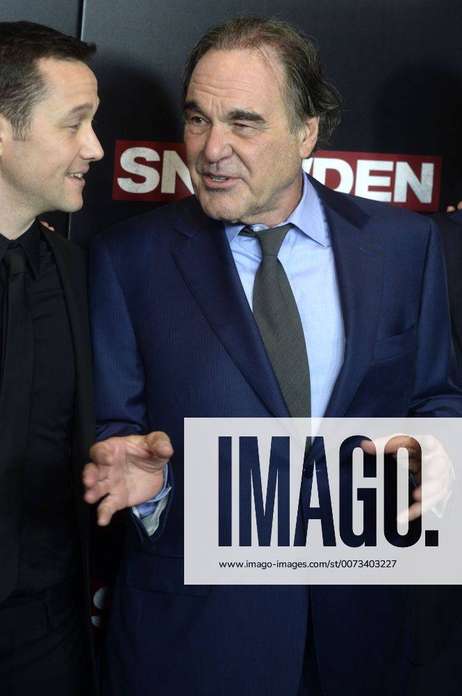 Joseph Gordon-Levitt und Oliver Stone bei der Premiere des Kinofilms Snowden im AMC Loews Lincoln Square. New York, 13.09.2016 Foto:xD.Tinex xFuturexImage