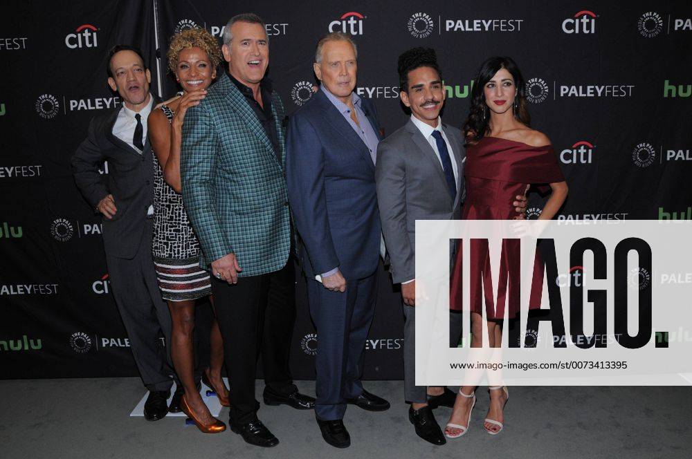 Beverly Hills, CA, United States - 14 September 2016 - Beverly Hills, California. Ted Raimi, Michelle Hurd, Bruce Campbell, Lee Majors, Ray Santiago, Dana DeLorenzo . The Paley Center For Media s PaleyFest 2016 Fall TV Preview - Ash vs Evil Dead held at the Paley Center for Media. Photo Credit: AdMedia Beverly Hills United States - ZUMAa123