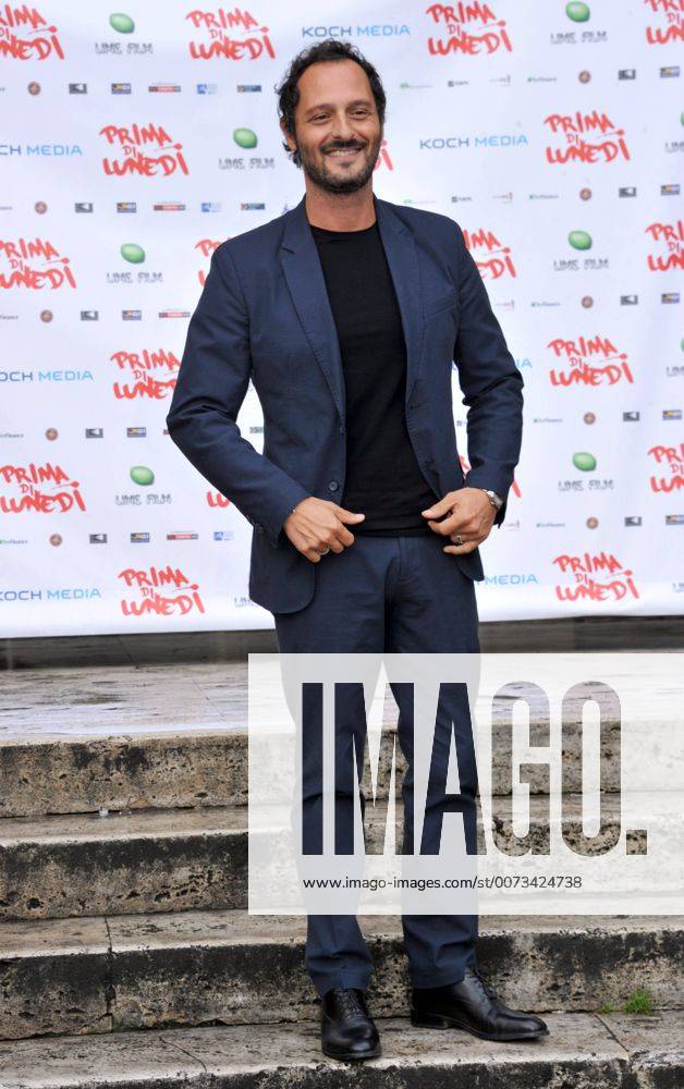 Rome Photocall film First Monday . Pictured: Fabio Troiani Trussardi dress