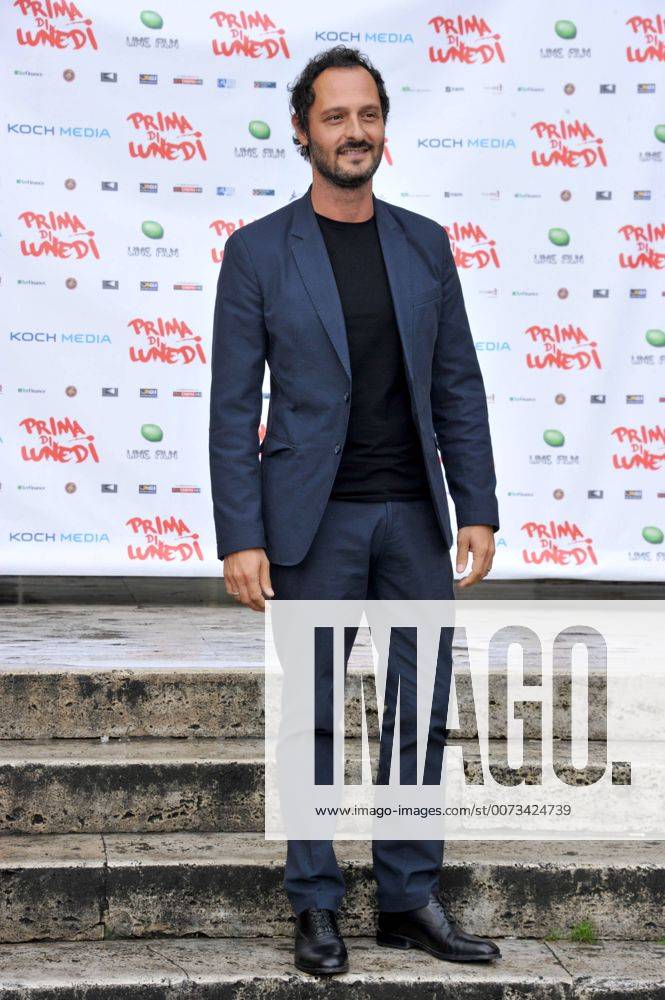 Rome Photocall film First Monday . Pictured: Fabio Troiani Trussardi dress