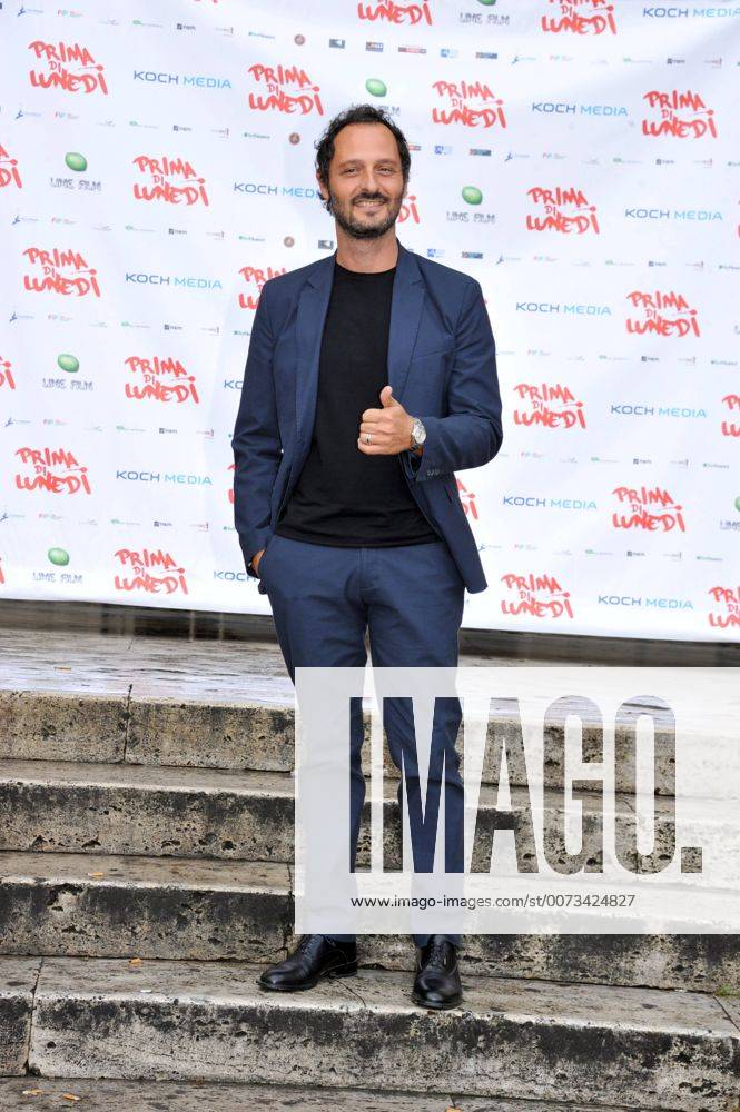 Rome Photocall film First Monday . Pictured: Fabio Troiani Trussardi dress