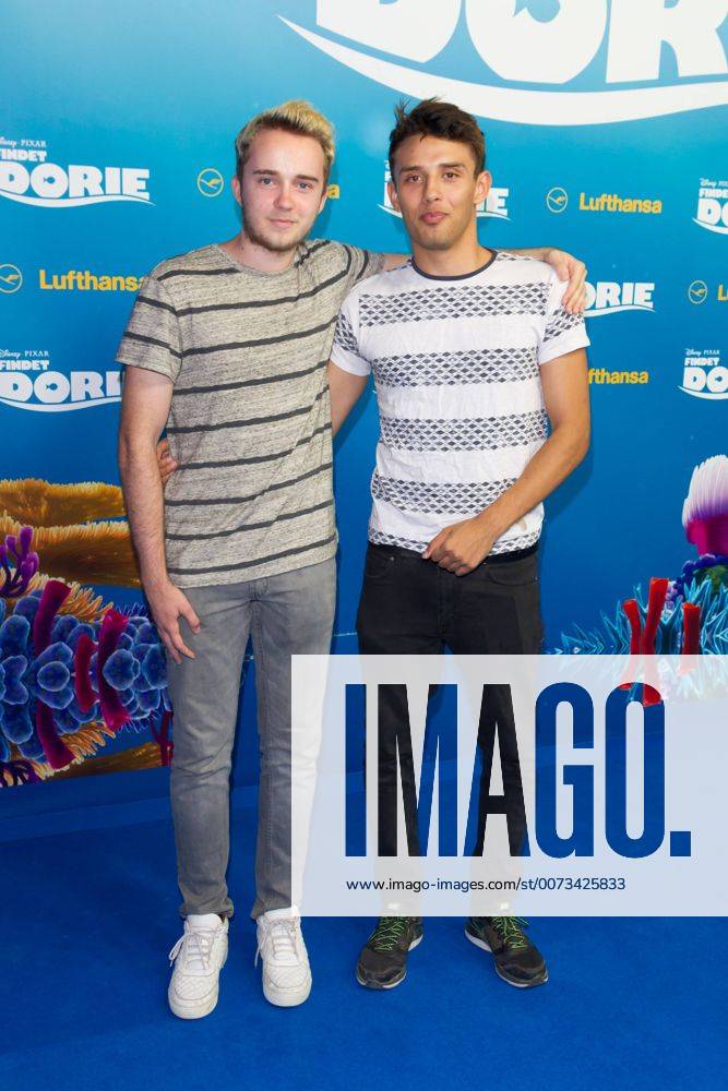 Amir Yarahi und Julian Hannes - Deutschlandpremiere von FINDET DORIE im Zoo Palast in Berlin am 15.09.2016. Deutschlandpremiere FINDET DORIE