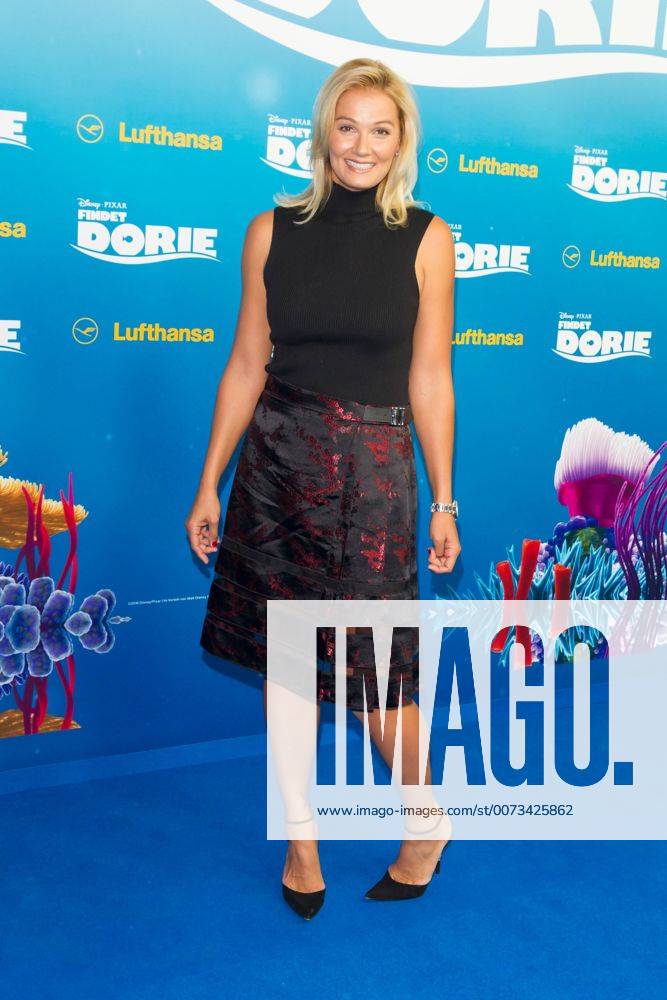 Franziska van Almsick - Deutschlandpremiere von FINDET DORIE im Zoo Palast in Berlin am 15.09.2016. Deutschlandpremiere FINDET DORIE